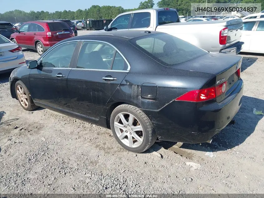 2005 Acura Tsx VIN: JH4CL969X5C034837 Lot: 45571626