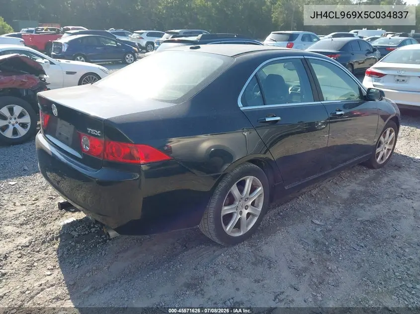 2005 Acura Tsx VIN: JH4CL969X5C034837 Lot: 45571626