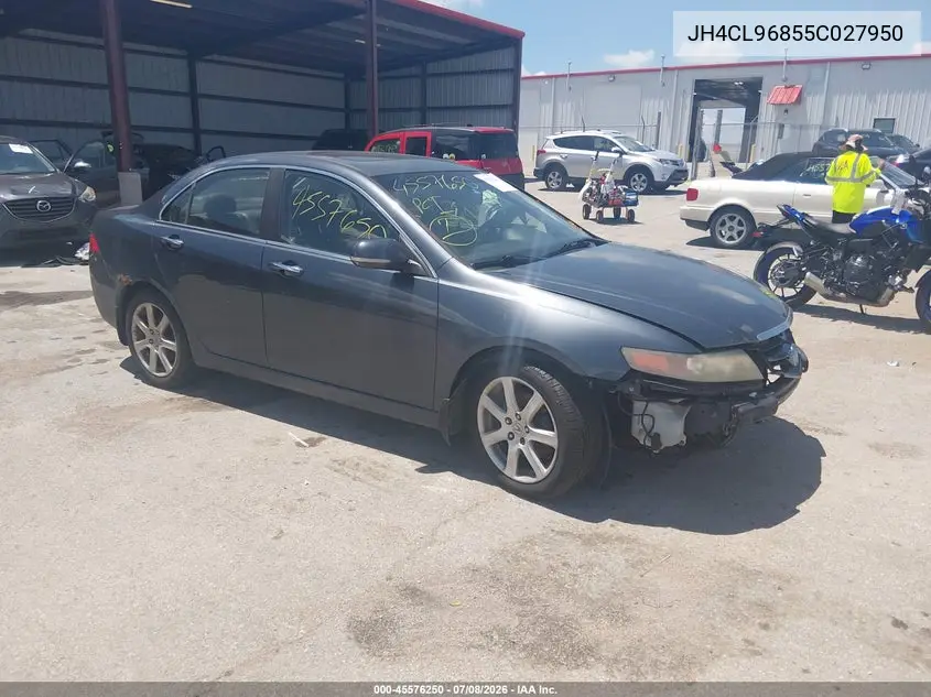 2005 Acura Tsx VIN: JH4CL96855C027950 Lot: 45576250