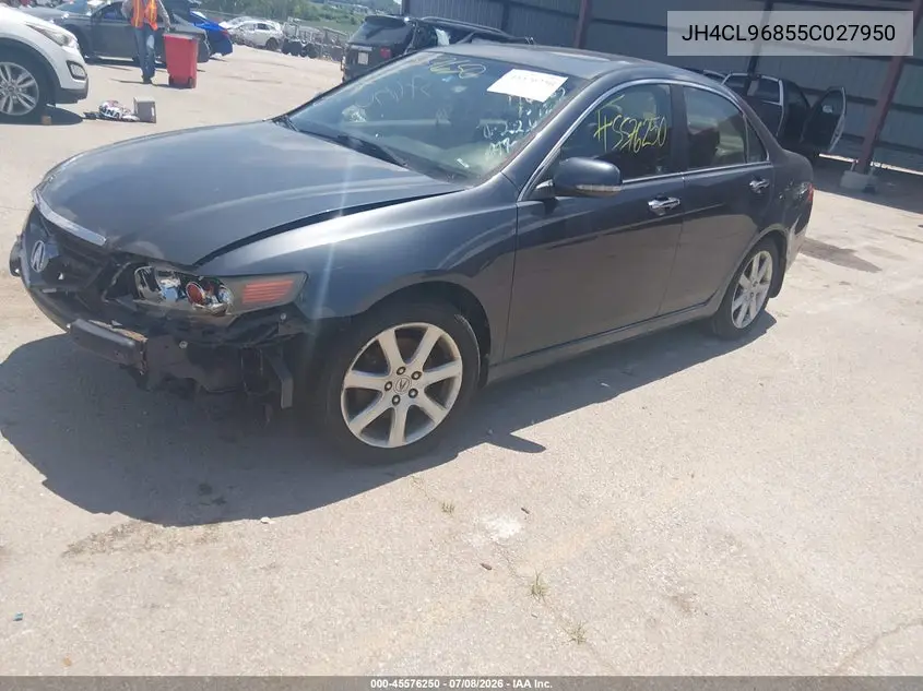 2005 Acura Tsx VIN: JH4CL96855C027950 Lot: 45576250