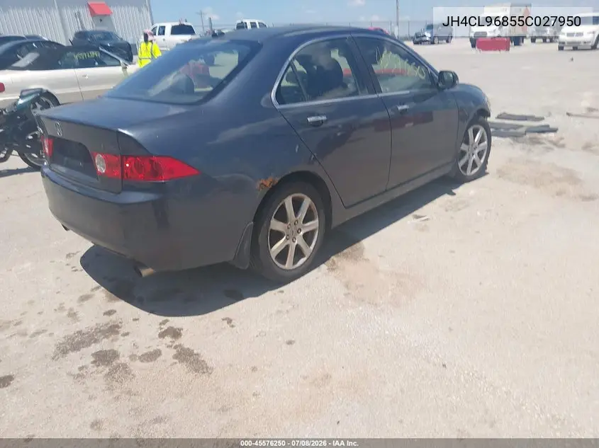 2005 Acura Tsx VIN: JH4CL96855C027950 Lot: 45576250