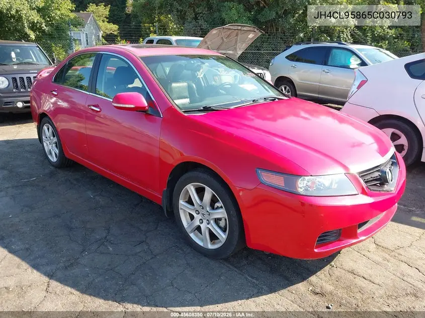 2005 Acura Tsx VIN: JH4CL95865C030793 Lot: 45608350