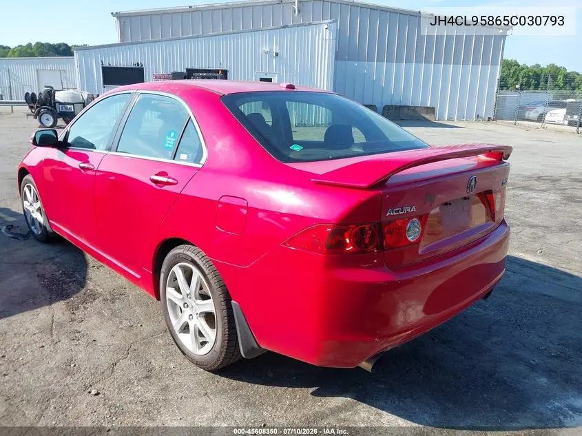 2005 Acura Tsx VIN: JH4CL95865C030793 Lot: 45608350