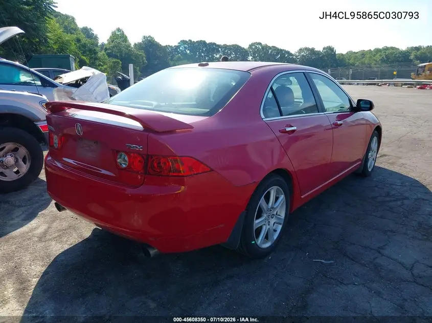 2005 Acura Tsx VIN: JH4CL95865C030793 Lot: 45608350
