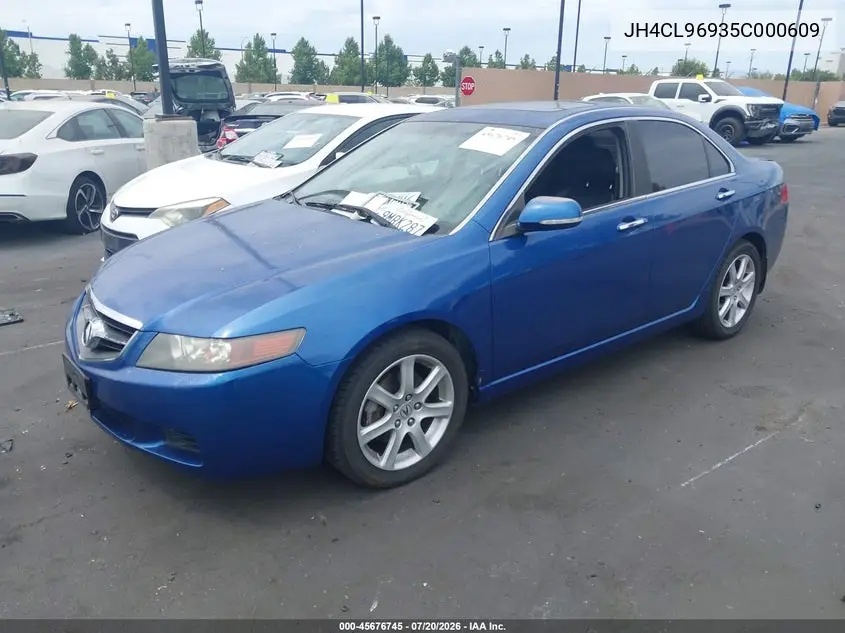 2005 Acura Tsx VIN: JH4CL96935C000609 Lot: 45676745