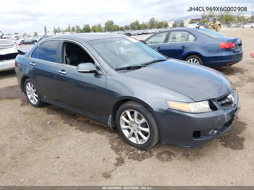 2006 Acura Tsx VIN: JH4CL969X6C002908 Lot: 45229599