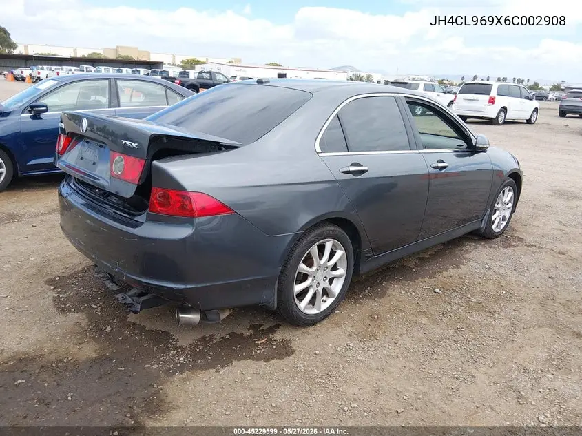 2006 Acura Tsx VIN: JH4CL969X6C002908 Lot: 45229599