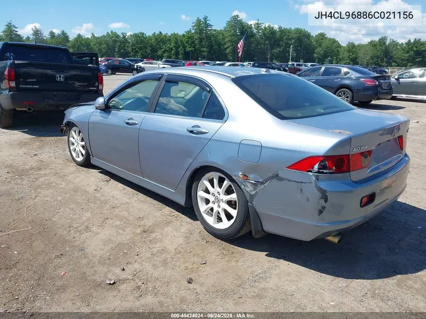 2006 Acura Tsx VIN: JH4CL96886C021156 Lot: 45424024