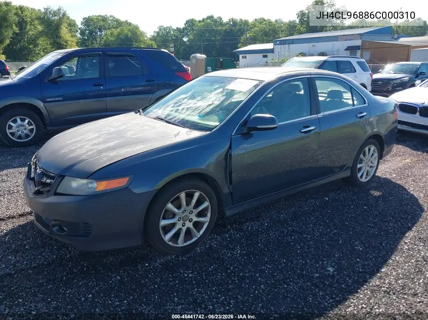 2006 Acura Tsx VIN: JH4CL96886C000310 Lot: 45441742