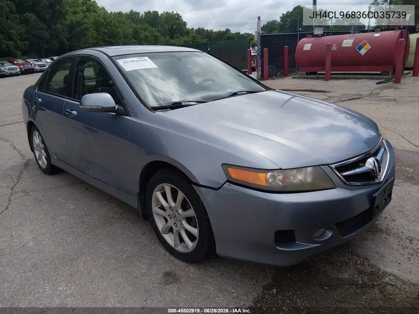2006 Acura Tsx VIN: JH4CL96836C035739 Lot: 45502919