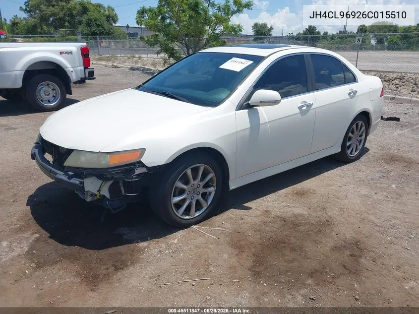 2006 Acura Tsx VIN: JH4CL96926C015510 Lot: 45511847