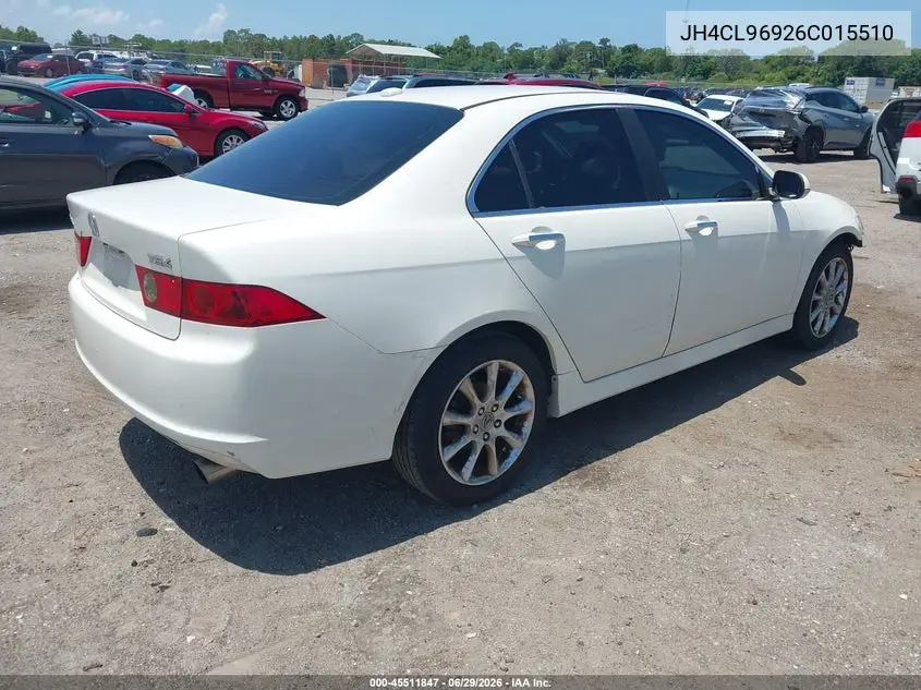 2006 Acura Tsx VIN: JH4CL96926C015510 Lot: 45511847