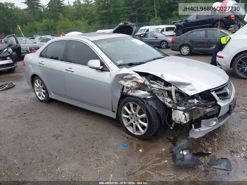 2006 Acura Tsx VIN: JH4CL96806C027730 Lot: 45555130
