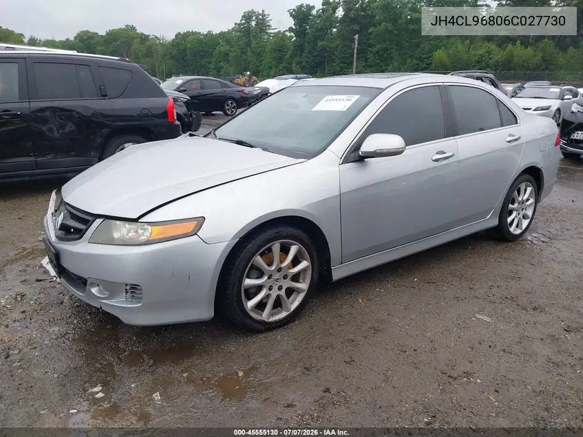 2006 Acura Tsx VIN: JH4CL96806C027730 Lot: 45555130