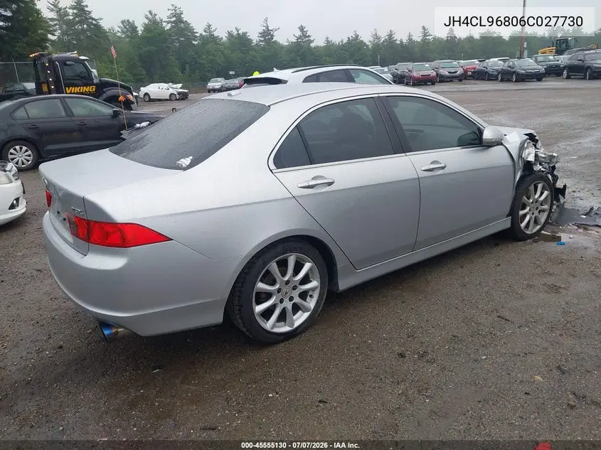 2006 Acura Tsx VIN: JH4CL96806C027730 Lot: 45555130