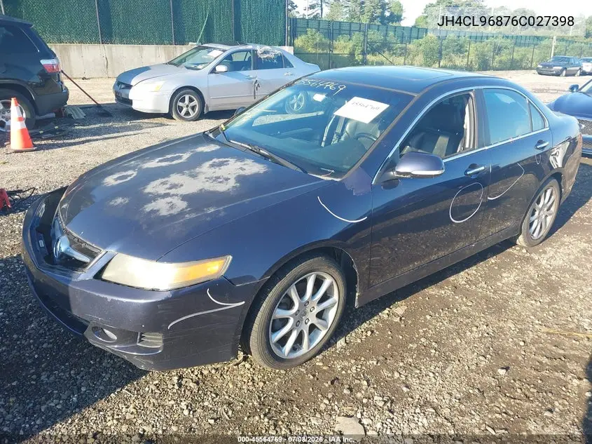2006 Acura Tsx VIN: JH4CL96876C027398 Lot: 45564769