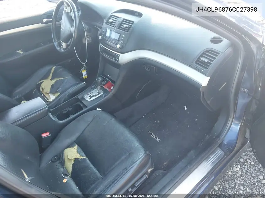 2006 Acura Tsx VIN: JH4CL96876C027398 Lot: 45564769