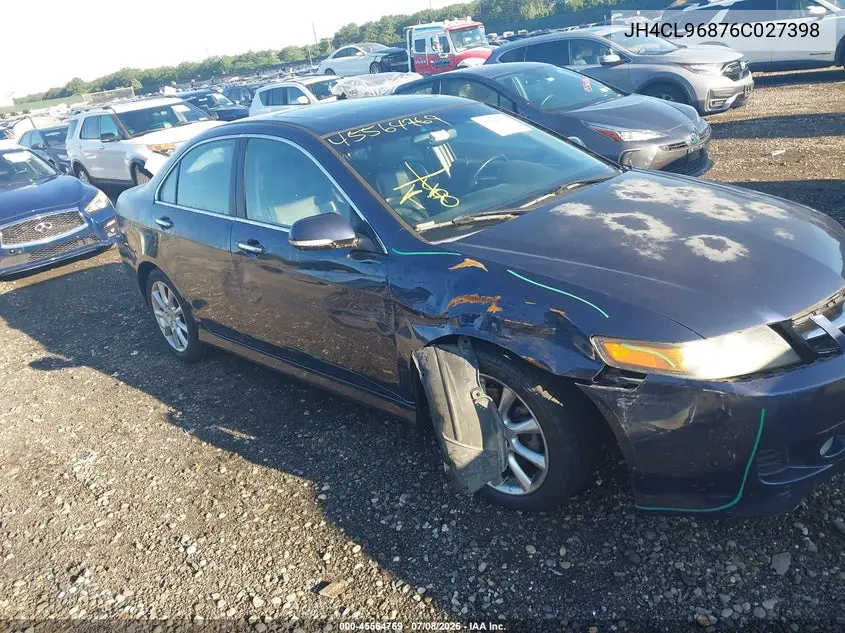2006 Acura Tsx VIN: JH4CL96876C027398 Lot: 45564769