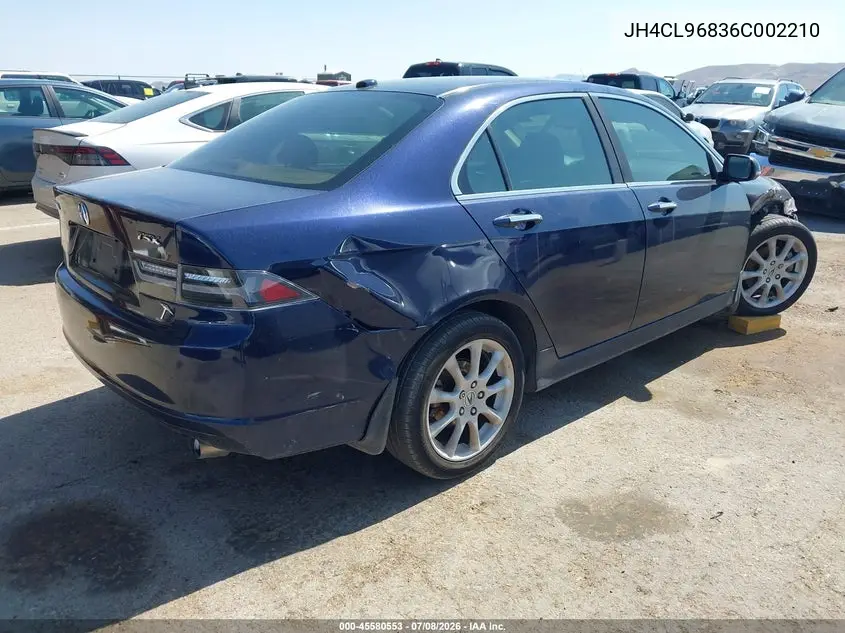 2006 Acura Tsx VIN: JH4CL96836C002210 Lot: 45580553