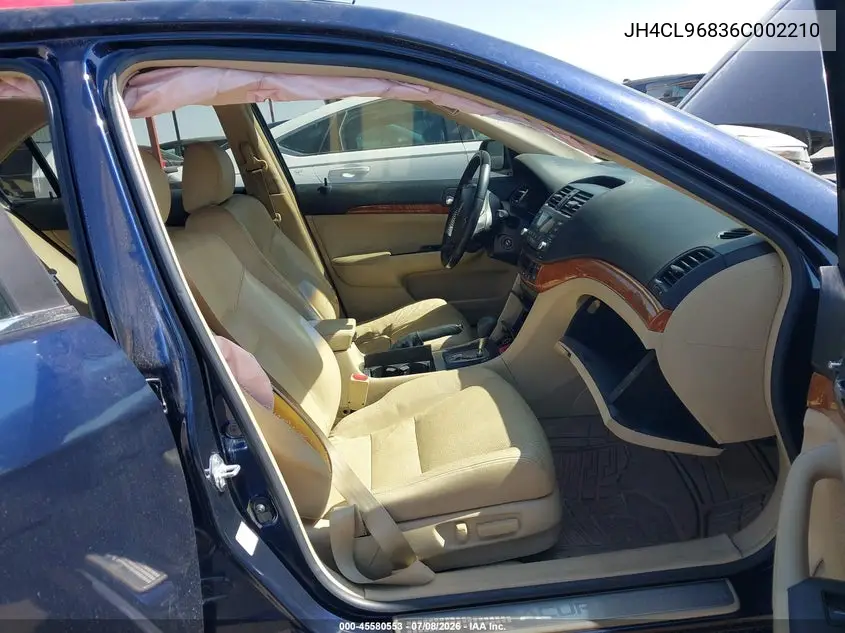 2006 Acura Tsx VIN: JH4CL96836C002210 Lot: 45580553
