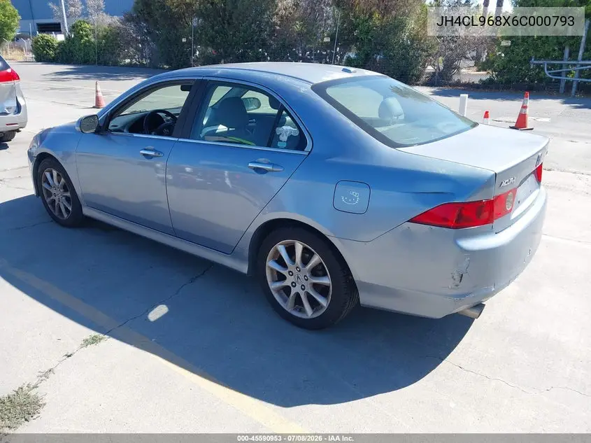 2006 Acura Tsx VIN: JH4CL968X6C000793 Lot: 45590953