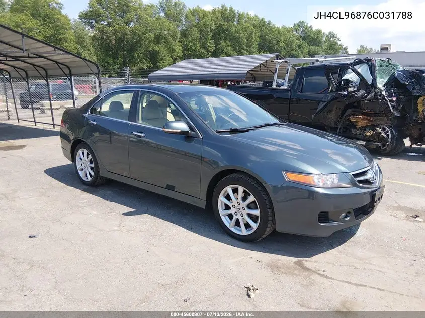 2006 Acura Tsx VIN: JH4CL96876C031788 Lot: 45600807