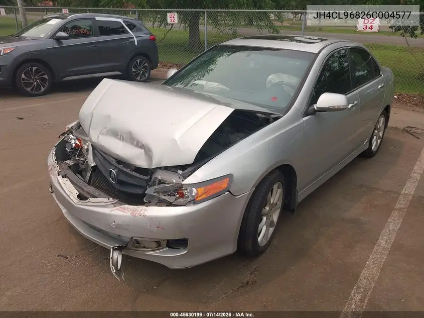 2006 Acura Tsx VIN: JH4CL96826C004577 Lot: 45630199
