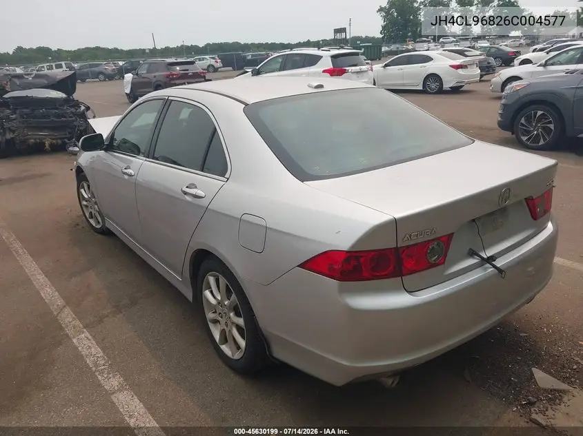 2006 Acura Tsx VIN: JH4CL96826C004577 Lot: 45630199