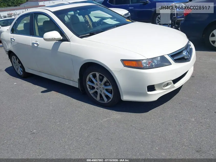 2006 Acura Tsx VIN: JH4CL968X6C028917 Lot: 45637592