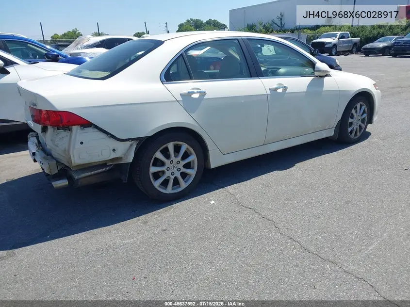 2006 Acura Tsx VIN: JH4CL968X6C028917 Lot: 45637592