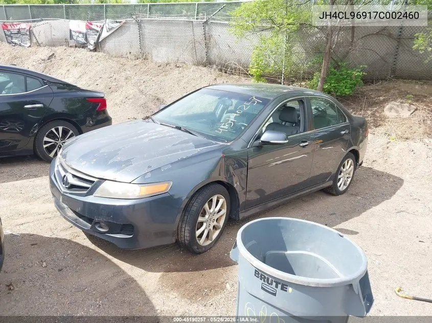 2007 Acura Tsx VIN: JH4CL96917C002460 Lot: 45190257
