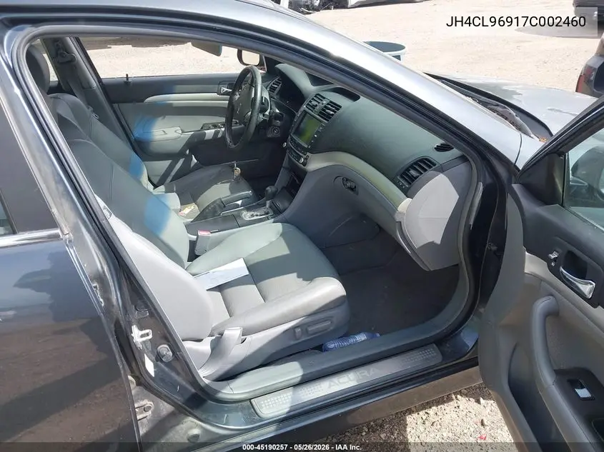 2007 Acura Tsx VIN: JH4CL96917C002460 Lot: 45190257