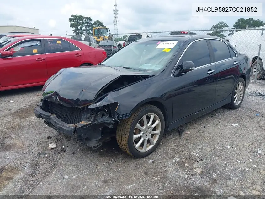 2007 Acura Tsx VIN: JH4CL95827C021852 Lot: 45346388