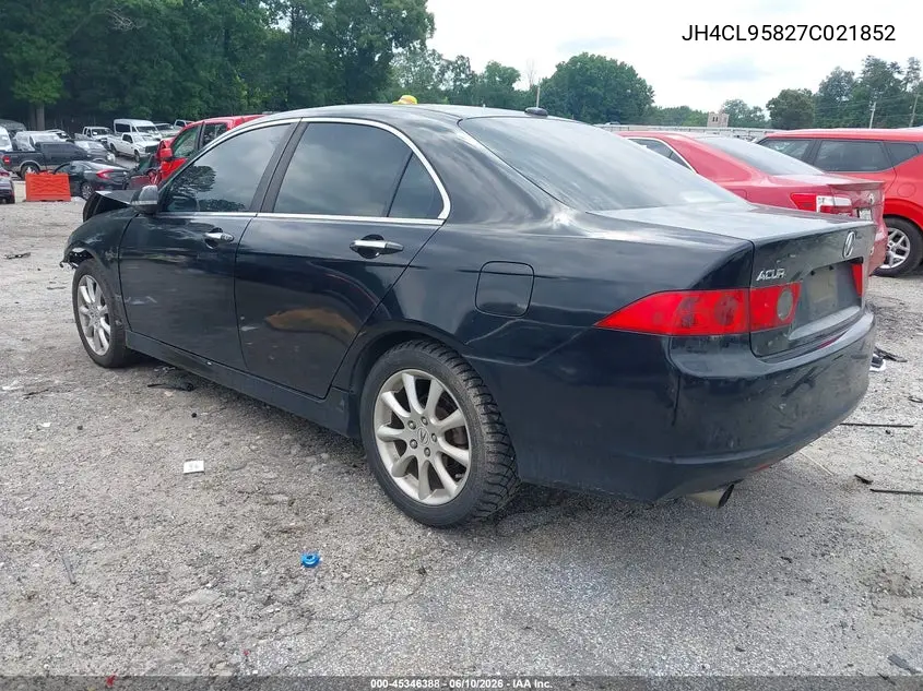 2007 Acura Tsx VIN: JH4CL95827C021852 Lot: 45346388