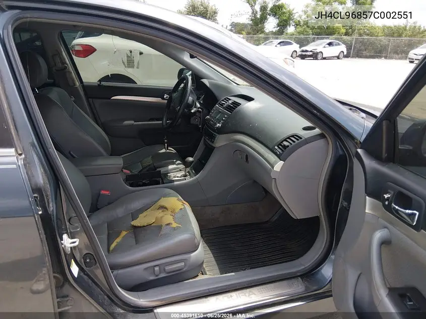 2007 Acura Tsx VIN: JH4CL96857C002551 Lot: 45391610