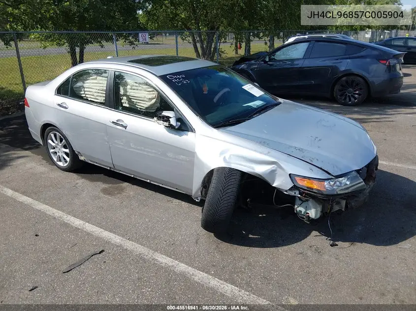 2007 Acura Tsx VIN: JH4CL96857C005904 Lot: 45516941