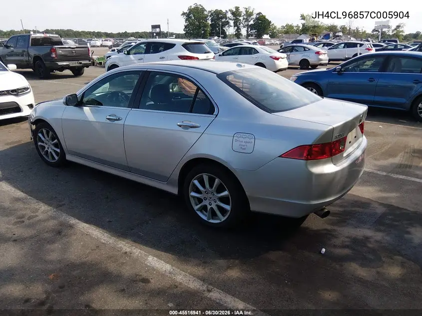 2007 Acura Tsx VIN: JH4CL96857C005904 Lot: 45516941