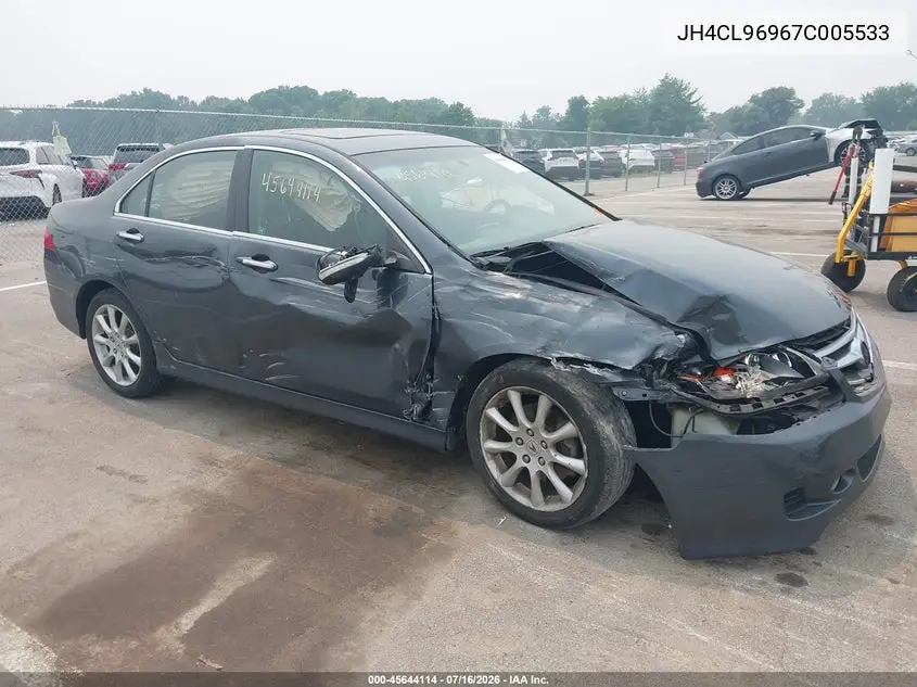 2007 Acura Tsx VIN: JH4CL96967C005533 Lot: 45644114