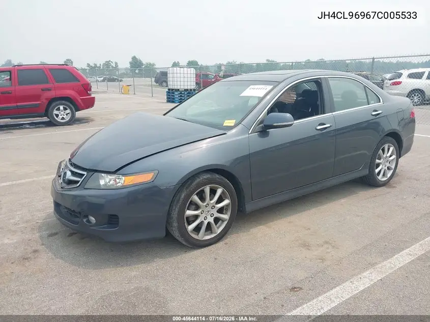 2007 Acura Tsx VIN: JH4CL96967C005533 Lot: 45644114