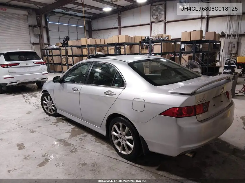2008 Acura Tsx VIN: JH4CL96808C018125 Lot: 45454717
