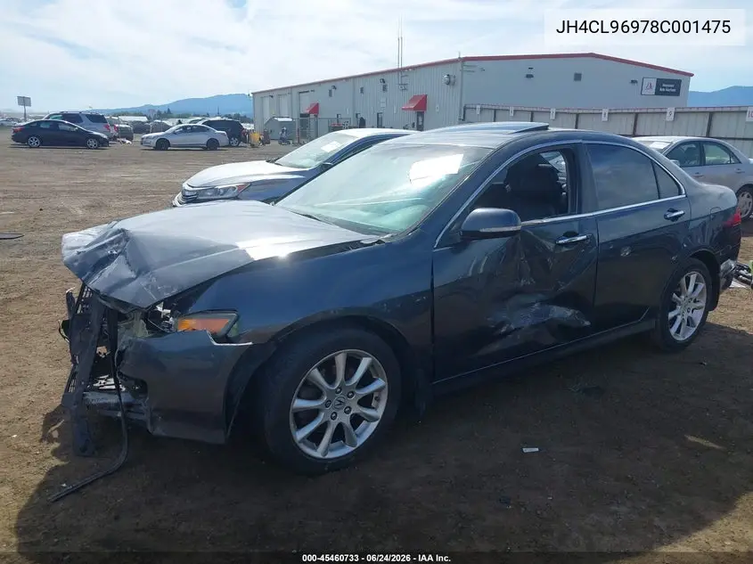 2008 Acura Tsx VIN: JH4CL96978C001475 Lot: 45460733