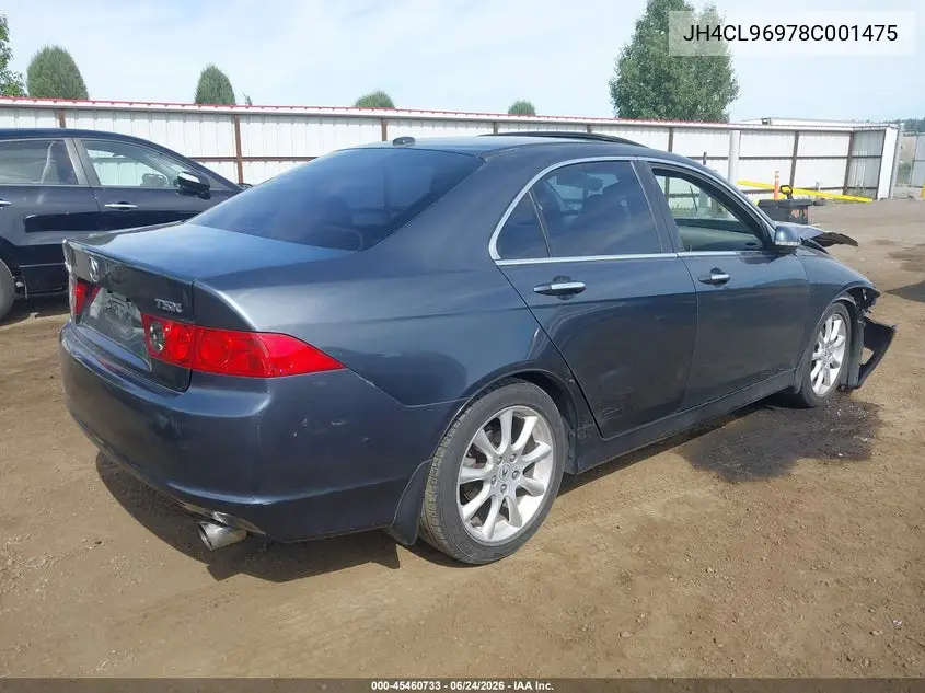 2008 Acura Tsx VIN: JH4CL96978C001475 Lot: 45460733