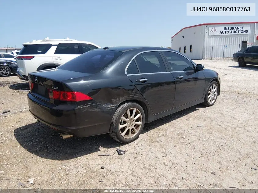 2008 Acura Tsx VIN: JH4CL96858C017763 Lot: 45516346
