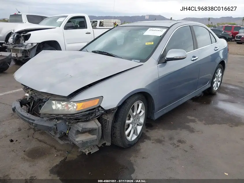 2008 Acura Tsx VIN: JH4CL96838C016627 Lot: 45601051