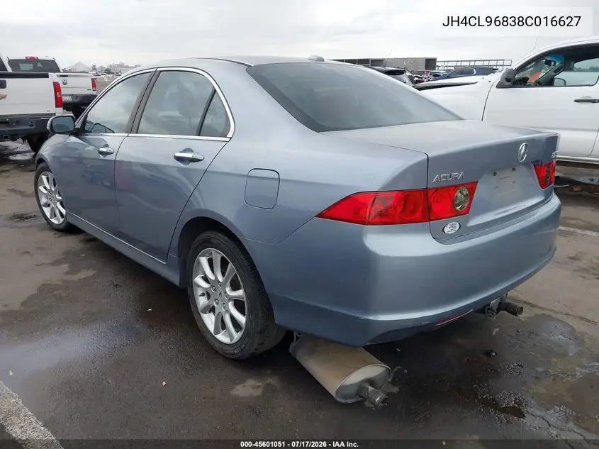 2008 Acura Tsx VIN: JH4CL96838C016627 Lot: 45601051