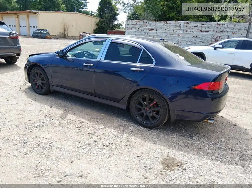 2008 Acura Tsx VIN: JH4CL96878C017957 Lot: 45611613