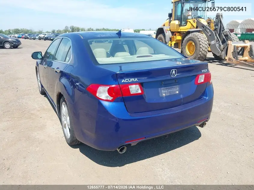 2009 Acura Tsx VIN: JH4CU26679C800541 Lot: 12655777