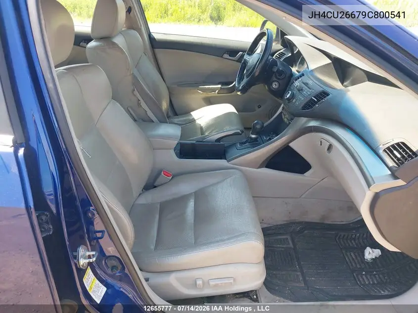 2009 Acura Tsx VIN: JH4CU26679C800541 Lot: 12655777