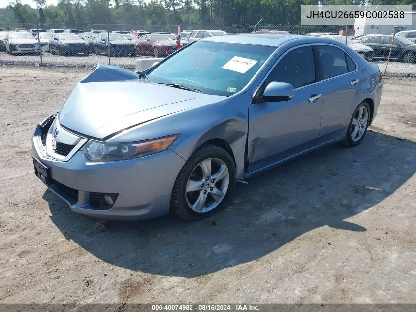 2009 Acura Tsx VIN: JH4CU26659C002538 Lot: 40074982