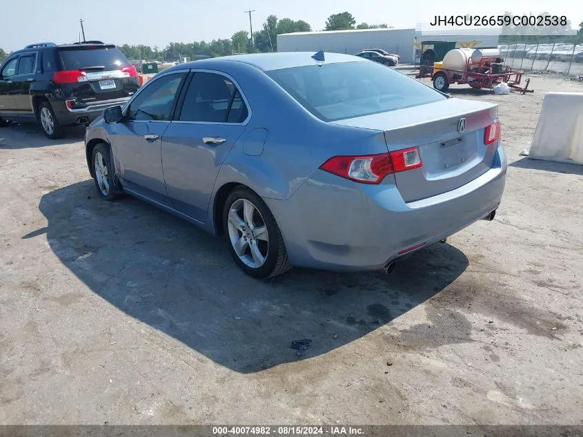 2009 Acura Tsx VIN: JH4CU26659C002538 Lot: 40074982
